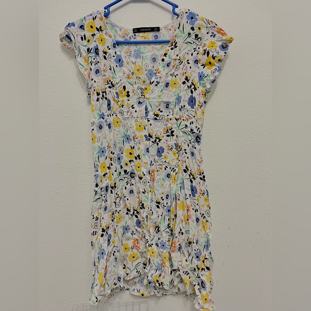Zara flower print dress